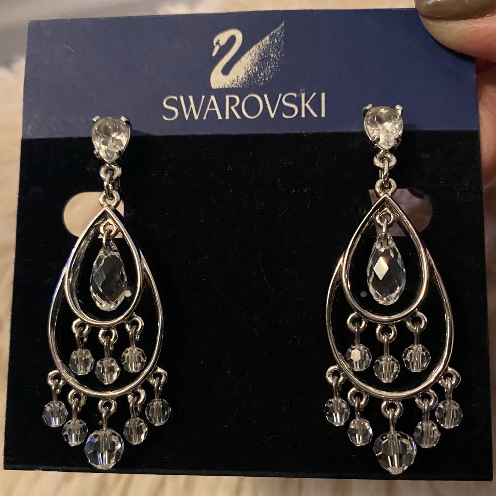 Swarovski Crystal Clip Earrings